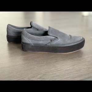 Vans Suede platform Slip Ons / size 6.5 (women’s)